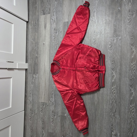 Men's Vintage Satin Bomber Jacket 